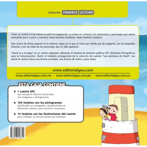 David va a la playa · Cuento con pictogramas