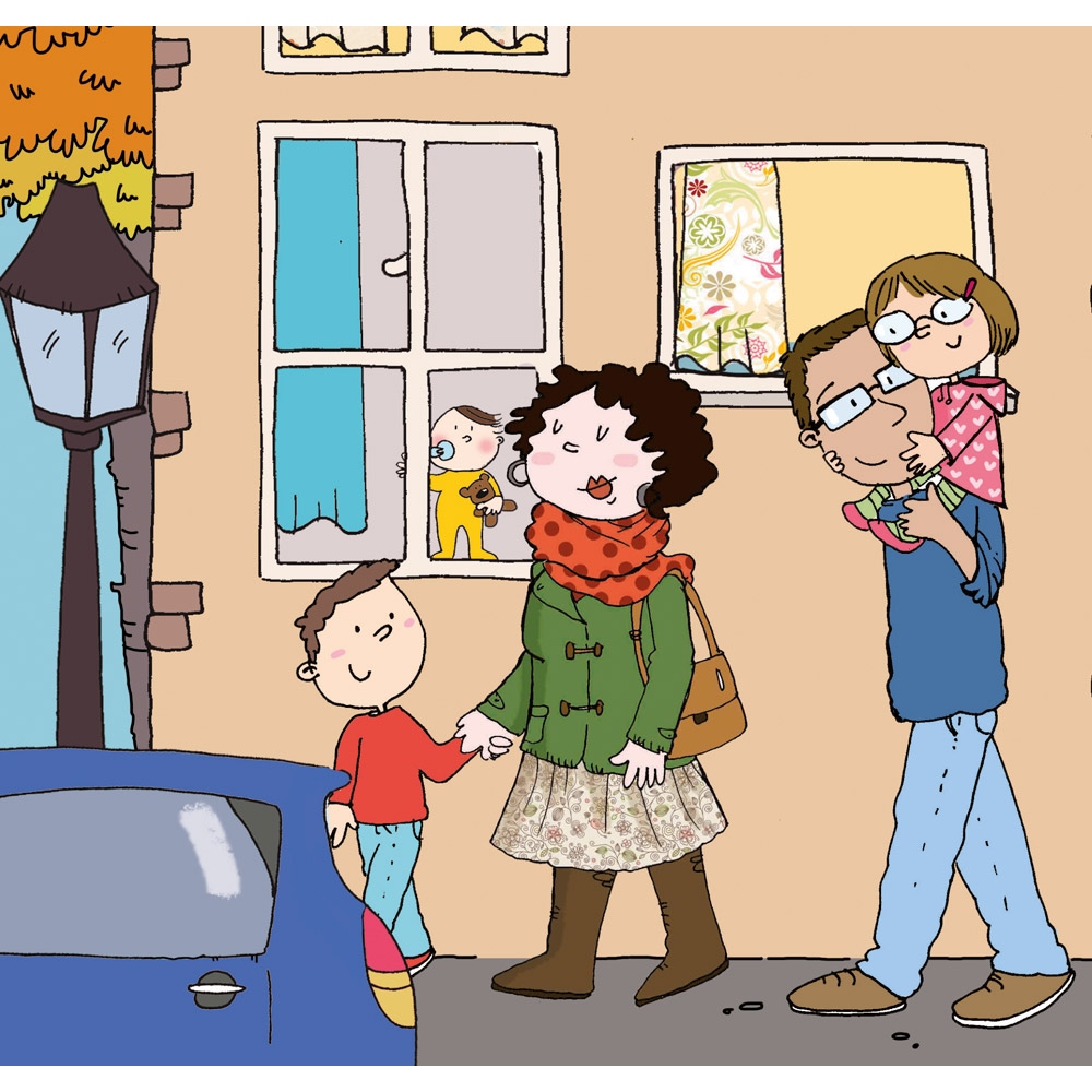 David va al centro comercial · Cuento con pictogramas