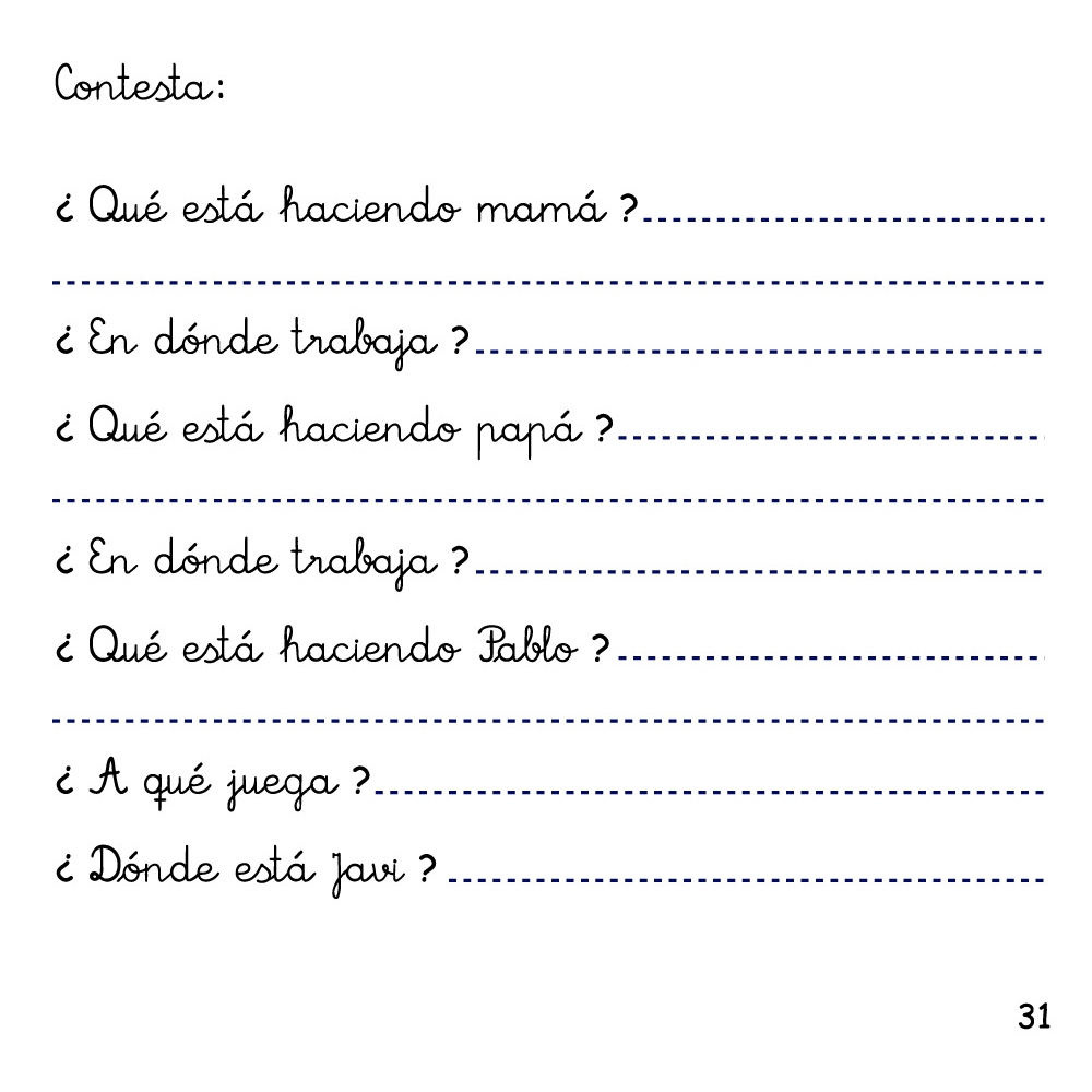 ¿Qué hace? · Cuento de progresión lingüística
