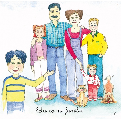 Esta es mi familia · Cuento de progresión lingüística