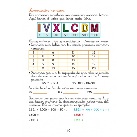 Matemáticas fáciles 10