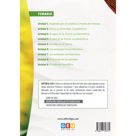 Ciencias de la naturaleza: Biología y geología 1. Educación Secundaria. ACI no significativa