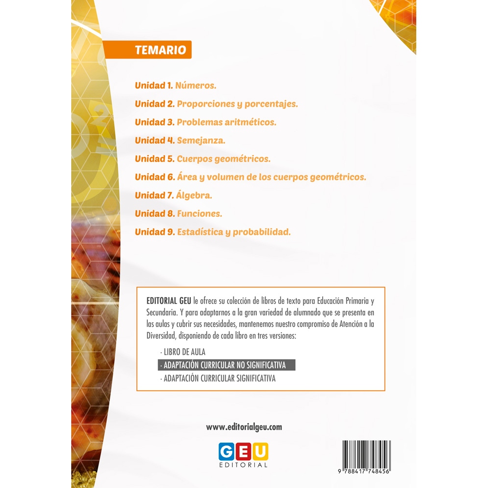 Matemáticas 2 Educación Secundaria. ACI no significativa