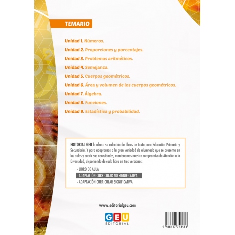 Matemáticas 2 Educación Secundaria. ACI no significativa