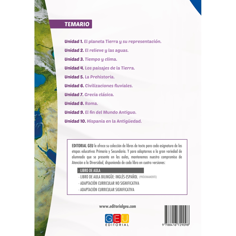 Ciencias sociales: Geografía e historia 1. Educación Secundaria. Libro de aula