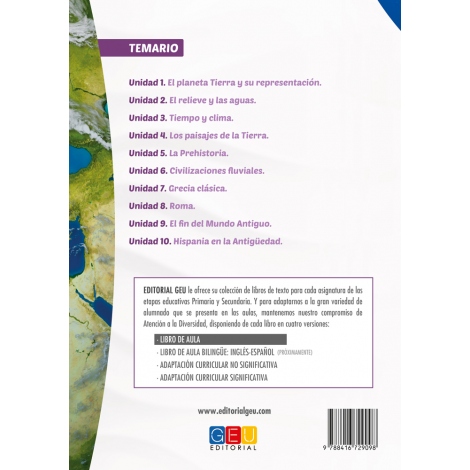 Ciencias sociales: Geografía e historia 1. Educación Secundaria. Libro de aula