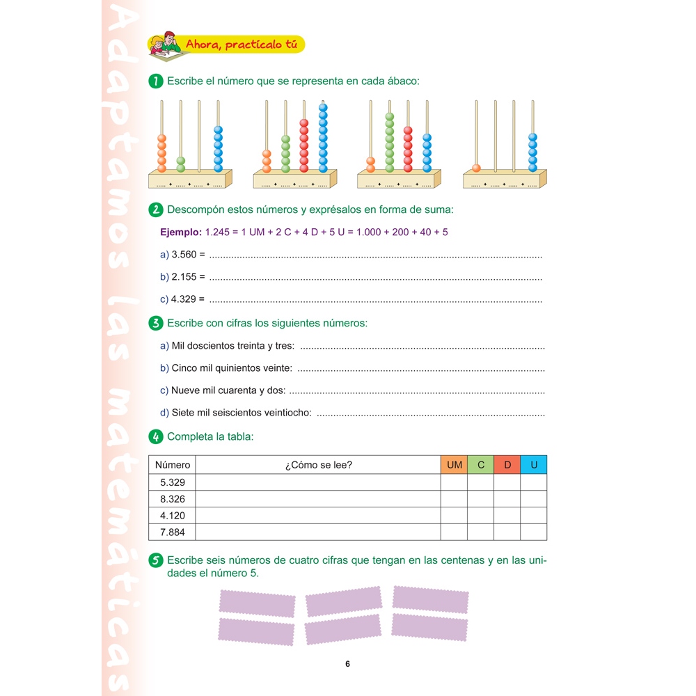 Matemáticas 5. Educación Primaria. Adaptación curricular