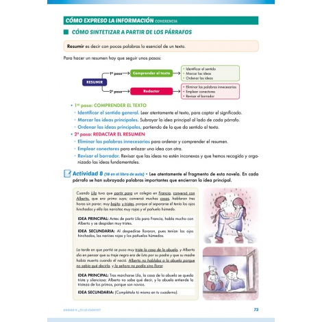Lengua castellana y literatura 1. Educación Secundaria. ACI no significativa Lengua castellana y literatura 1. Educación Secundaria. ACI no significativa