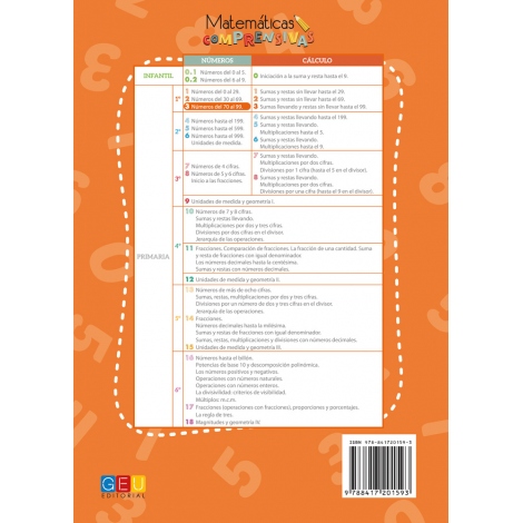 Matemáticas comprensivas. Números 3