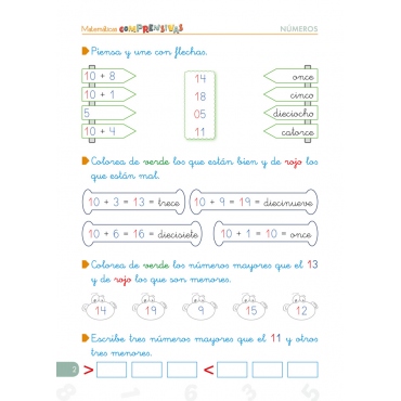 Matemáticas comprensivas. Números 1 2