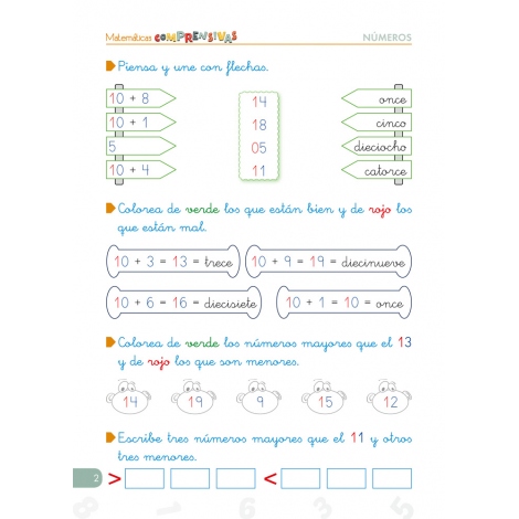 Matemáticas comprensivas. Números 1
