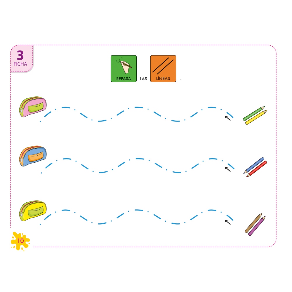 Pictocuaderno de grafomotricidad 5: Trazado de líneas curvas, circulares y bucles