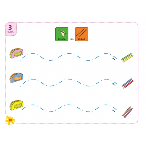 Pictocuaderno de grafomotricidad 5: Trazado de líneas curvas, circulares y bucles