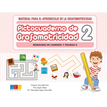 Pictocuaderno de grafomotricidad 2: Reseguido de caminos y figuras II