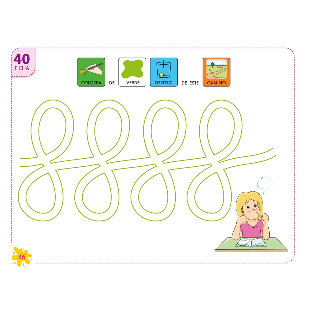 Pictocuaderno de grafomotricidad 2: Reseguido de caminos y figuras II Pictocuaderno de grafomotricidad 2: Reseguido de caminos y figuras II