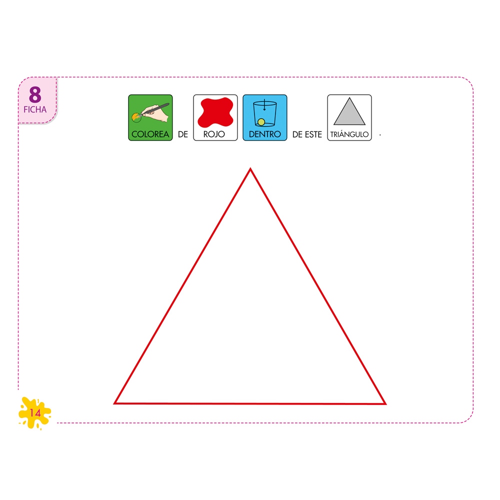 Pictocuaderno de grafomotricidad 1: Reducción de espacio y reseguido de caminos y figuras I