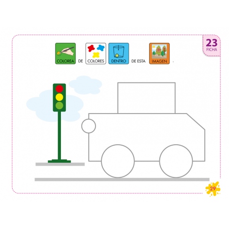 Pictocuaderno de grafomotricidad 1: Reducción de espacio y reseguido de caminos y figuras I