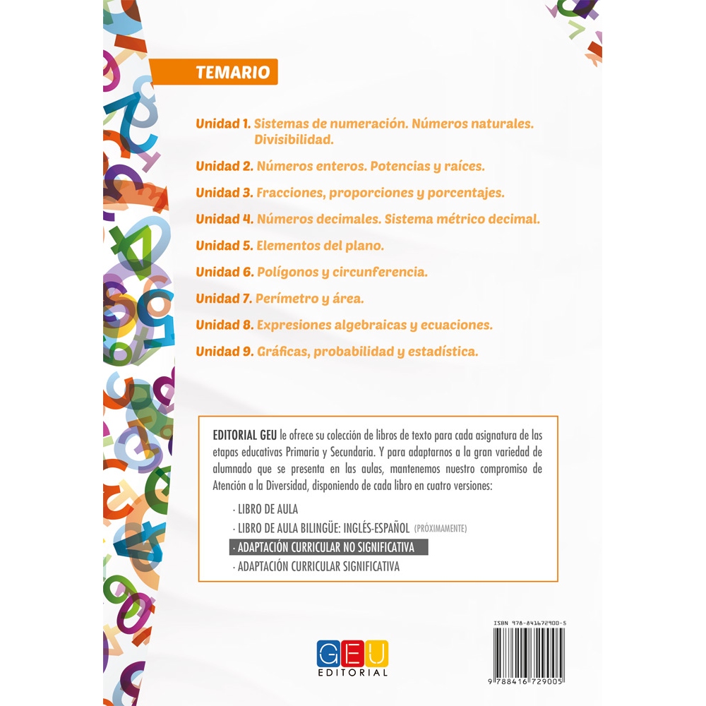 Matemáticas 1. Educación Secundaria. ACI no significativa