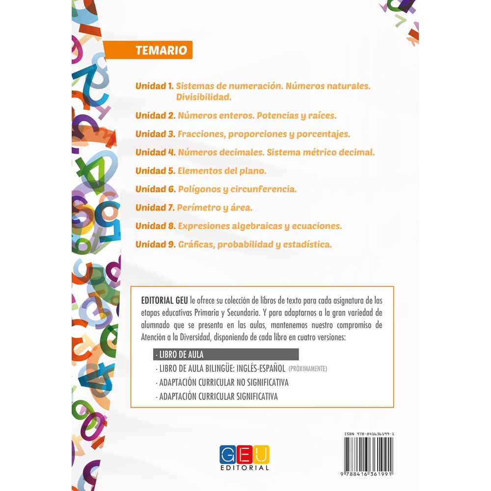 Matemáticas 1. Educación Secundaria. Libro de aula
