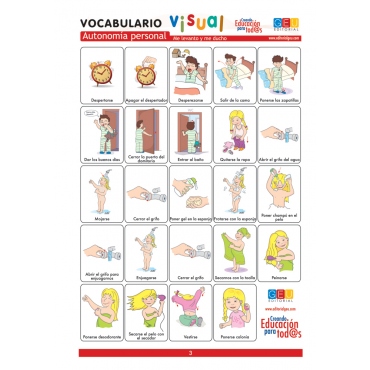 Cuaderno de vocabulario visual. Autonomía personal 2