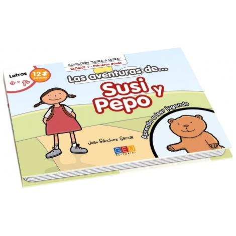 Las aventuras de Susi y Pepo · Colección Letra a letra. Bloque 1: Primeros pasos. Letras s, p