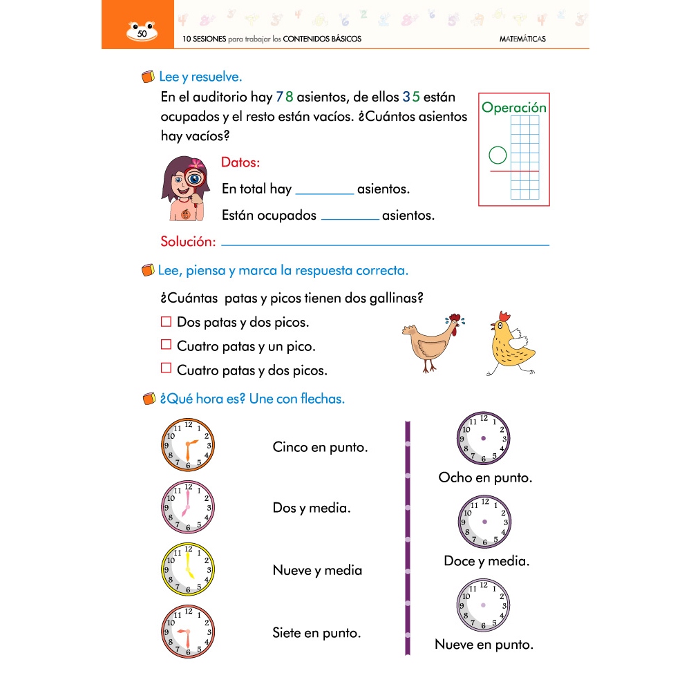 Pack 1º Español y Matemáticas