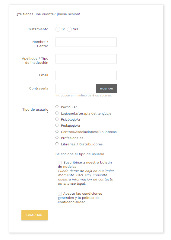 configurar cuenta